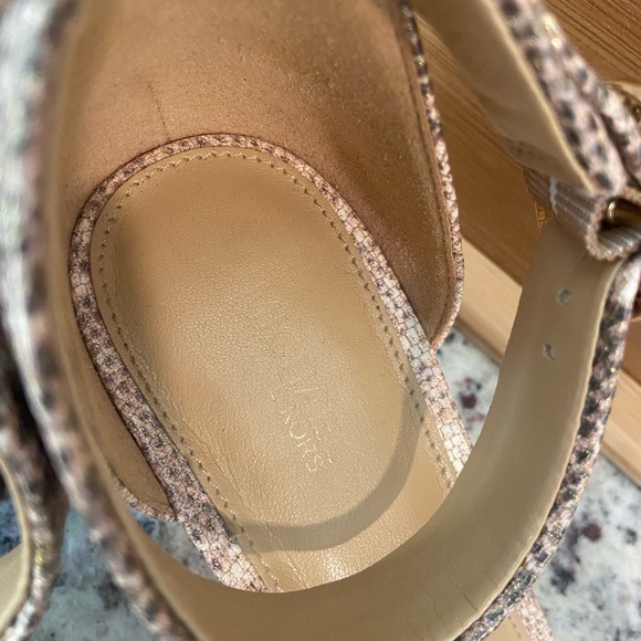 Michael Kors snakeskin ankle strap sandals - Picture 3 of 8